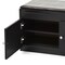 Baxton Studio Margaret Dark Brown Wood 2-Door Shoe Cabinet with Faux Leather Bench 120-6475 - alternate 6